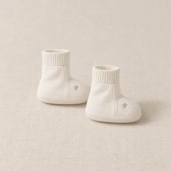 Pima Booties in lys ivory